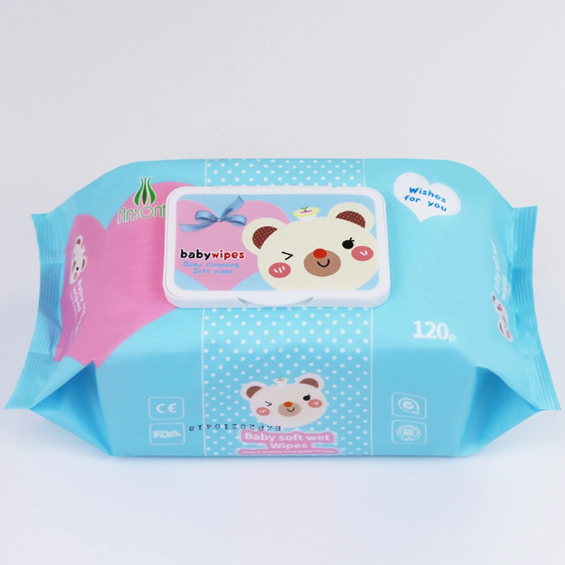 100PCS Baby Wipes Tissue Non Alcohol Wet Wipes Make up Remove Spunlace Soft Moisturizing Tissue